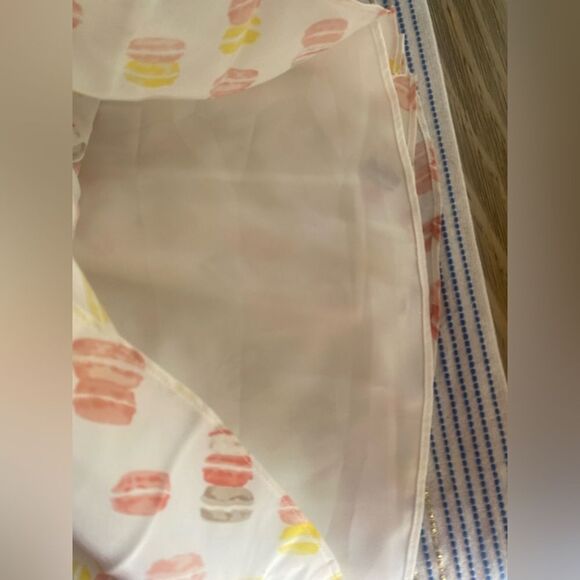 Joie Mini Dress Macaroon Print Silk Sleeveless Sz Small NWT - Picture 7 of 10